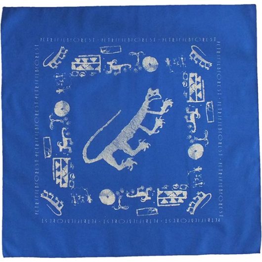 Petroglyph Bandana in Blue